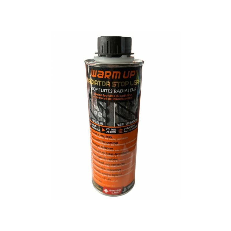 WARM UP Radiator Stop Leak Anti Fughe Sigillante Radiatori a Base Polimeri  Attivi Applicazione Curativa e Preventiva 300ml