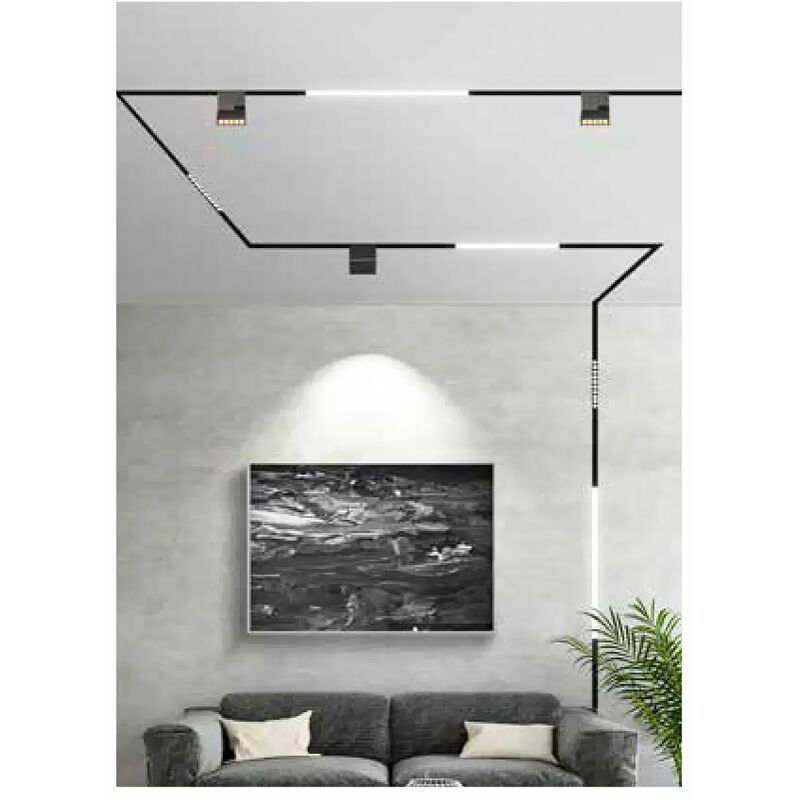 Proiettore lineare orientabile 10w magnetico 48v 22cm cri 90 3000k   COLORE LUCE 3000K LUCE CALDA