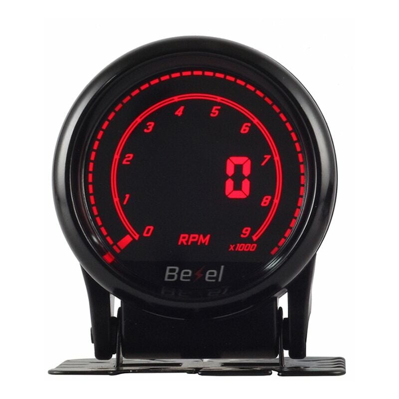 A2ZWORLD Manometro Digitale LCD Contagiri RPM Gauge 52mm 12V Auto