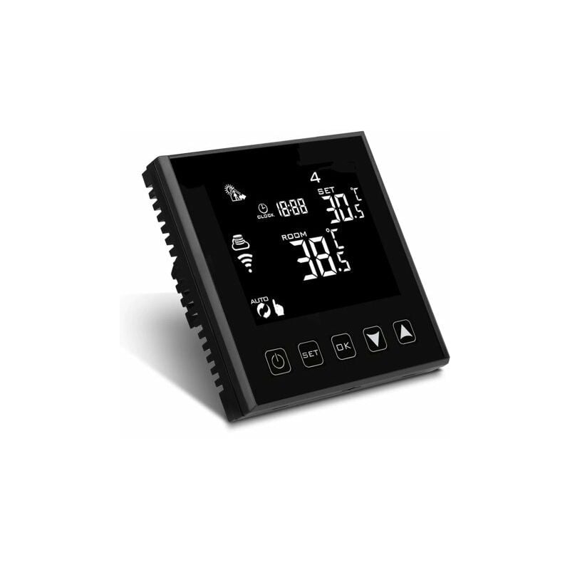 LEDLUX Termostato Wi-Fi Con Touch Nero 220V Compatibile Con Alexa Goog -  A2Z WORLD SRL - A2Z WORLD SRL