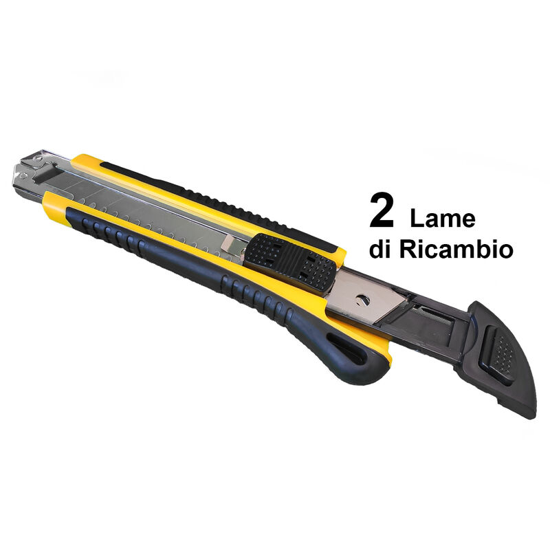 3 Pezzi Taglierini Professionale 18mm, Cutter Professionale 18mm, Lama  Ricambio Incluso (Con Foro Per Appendere + 15 Lame)
