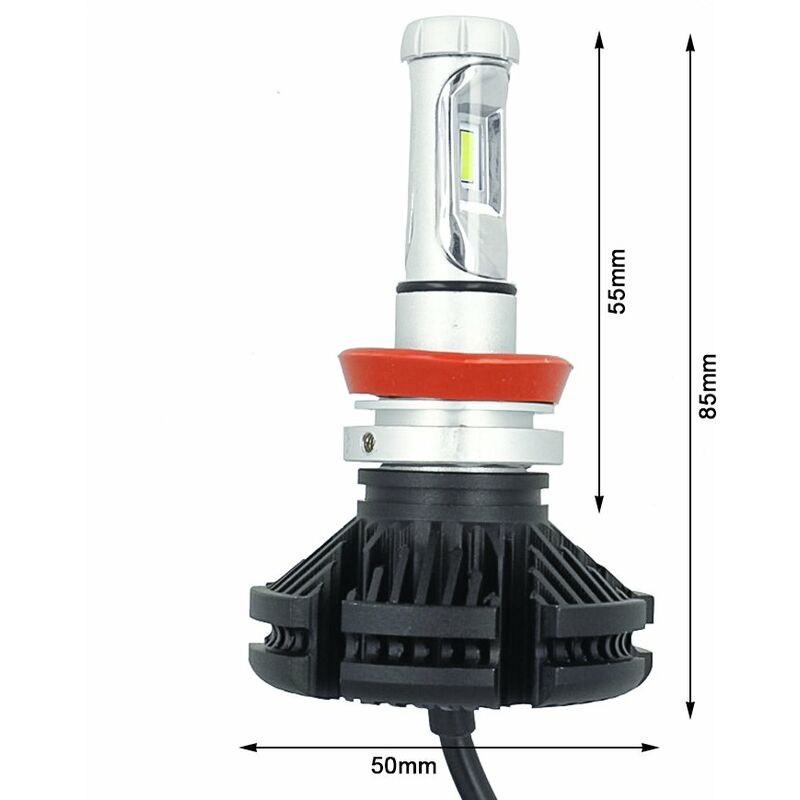 Kit Full Lampada Led H8 H11 12V 24V 30W 3600 Lumen IP67 Per Abbagliante e  Fendinebbia Senza Driver