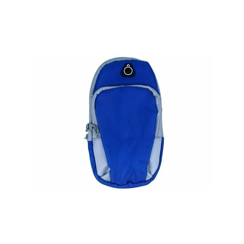 Borsa da Braccio Sportiva Sacchetto Bracciale Porta Cellulare Con Uscita  Cavo Auricolari Colore Blu