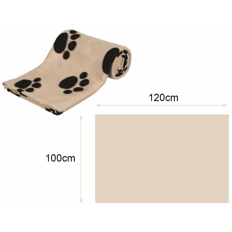 Coperta Cane 100X120cm Colore Assortito Coperta Poliestere Termica Morbida  Per Cani e Gatti