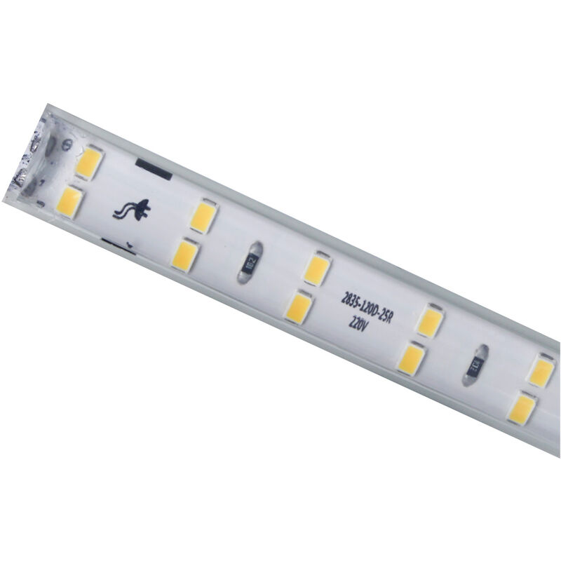 Bobina 100M Striscia Led 220V Bianco Caldo 3000K IP65 Passo 12mm