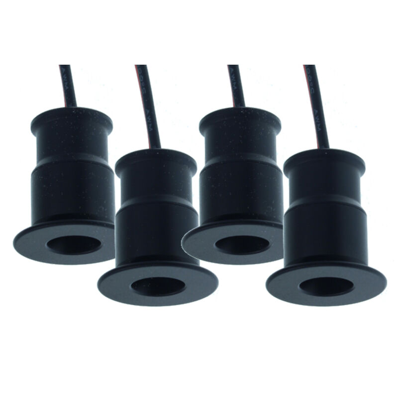 Mini faretti led da incasso 1W luce calda 3000K colore cromo angolo
