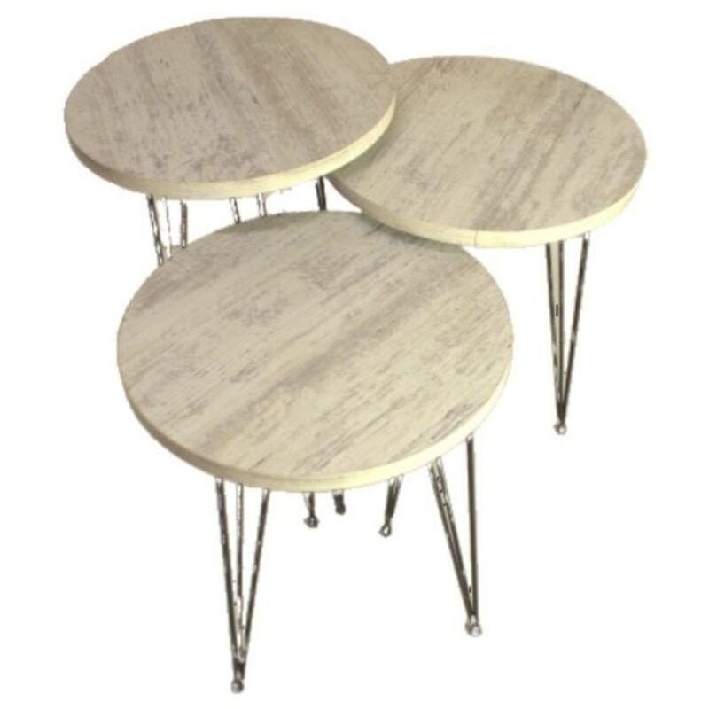 Tavolino DANY 90 Cm - Elegance In Bianco Lucido Per Il Tuo Soggiorno