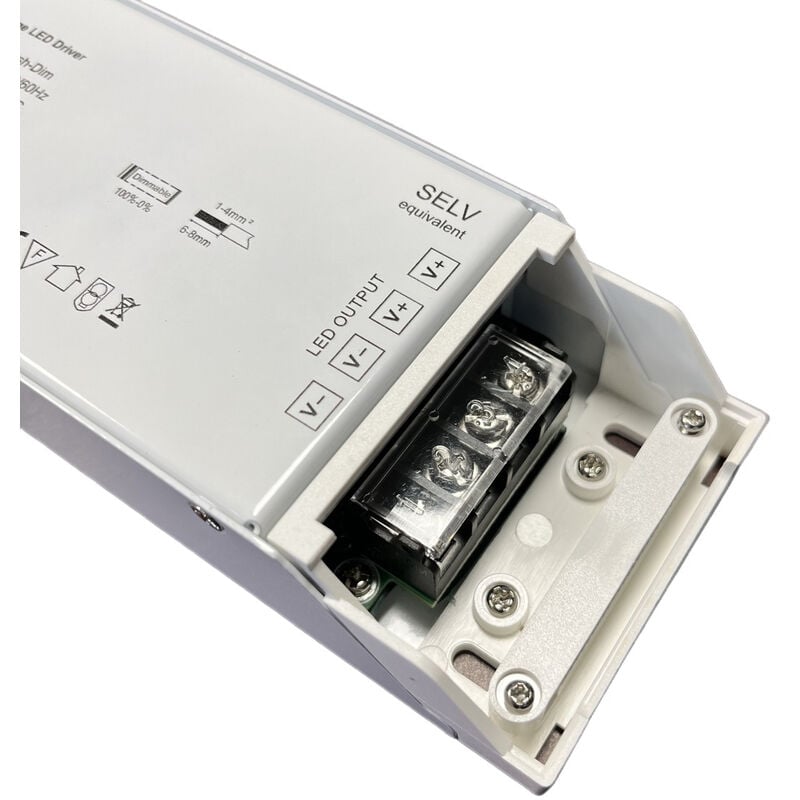 Alimentatore Dimmerabile CV 24V 150W Triac ELV Pulsante N.O. Varialuce Su 220V  Per Striscia Led TE-150-24