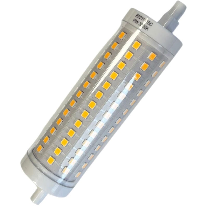 Lampada Led R7S 118mm 15W 1800lm Bianco Neutro 4000K Diametro 28mm 360 Gradi