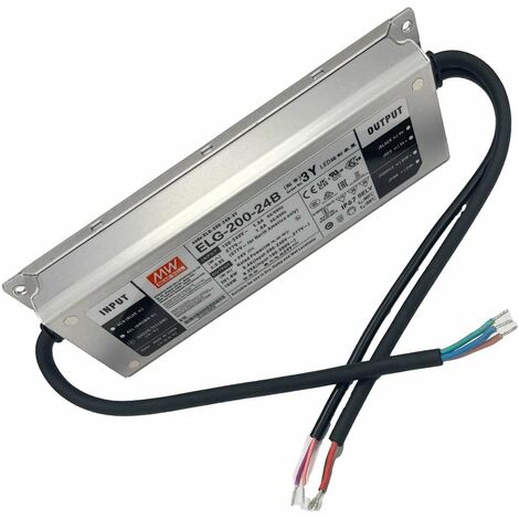 Mean Well 24V LED Driver ELG-200-24B – 150W-200W – 0-10v Dimmable – IP67