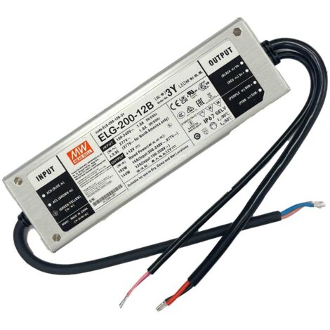 Alimentatore LED Dimmerabile 200W 24V 8.33A - PWM DALI 0-10V, Trasformatore In Rame, Lega Alluminio - 3