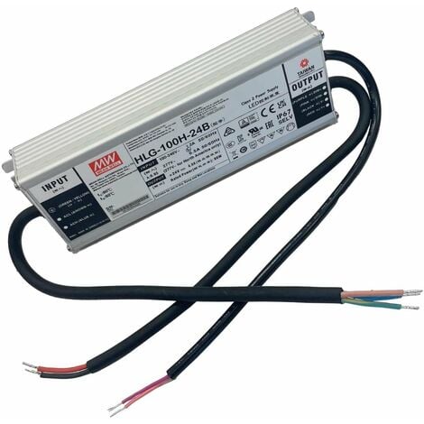 Meanwell HLG-100H-24B Alimentatore Led Driver CC CV Dimmerabile