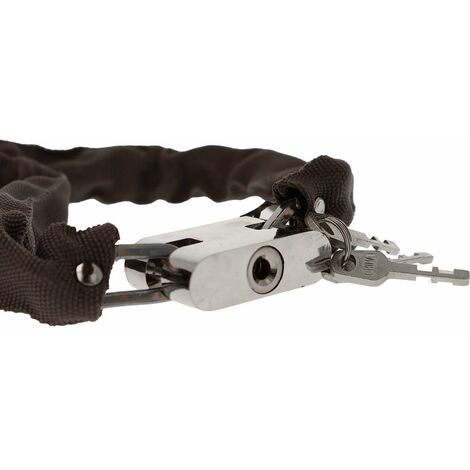 Catena Antifurto Per Bici E Monopattini - Lucchetto Con Chiave E Rivestimento Nylon - Foto 6