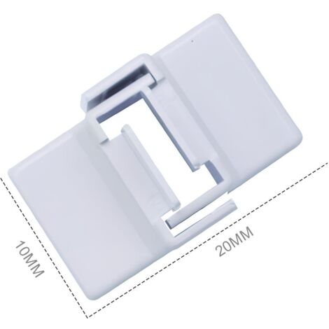2 PZ Angolo Interno Connettore Angolare Per Canaline Passacavi 20X10mm Made In Italy (1/2)