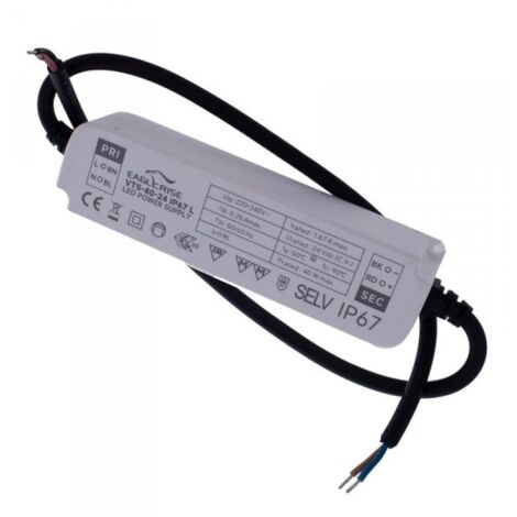 NUOVA GERMANY Alimentatore Professionale 1.8A DC 24V Striscia Led Trasformatore Ampere Stabilizzato AC110/220V Ultra sottile (24V, 45W