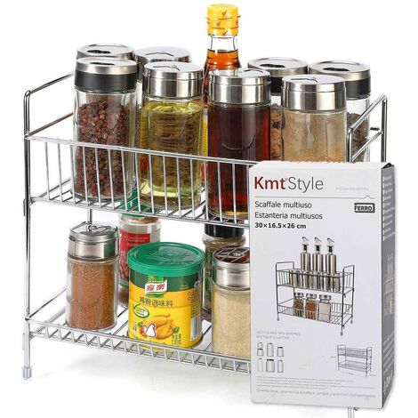 Organizer per cosmetici a 2 livelli Scaffale da appoggio per bagno