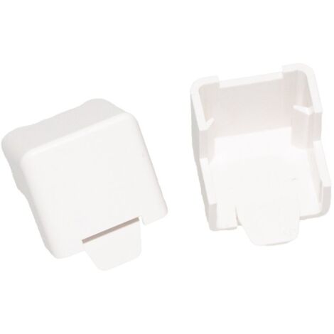 2 PZ Angolo Esterno Connettore Angolare Per Canaline Passacavi 20X10mm Made In Italy (1/3)