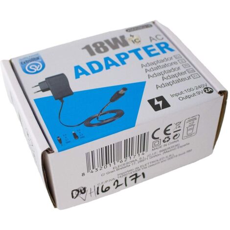 Adattatore di alimentazione da 12 V, 5 A, trasformatore LED da 30 W, adattatore universale, trasformatore 5,5 x 2,5/2,1 mm, presa di uscita DC per luce telecamere di sorveglianza, computer, strisce
