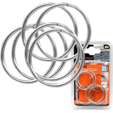 Kit Pezzi Anello Portachiavi in Metallo 35 millimetri