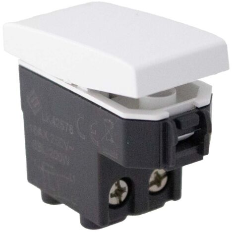 Invertitore 1P 16A Colore Bianco Compatibile Con Bticino Living e Vimar Plana
