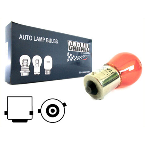10x Lampade Alogene S25 PY21W 12V BAU15S Arancioni Piedi Storti Frecce Auto (1/3)