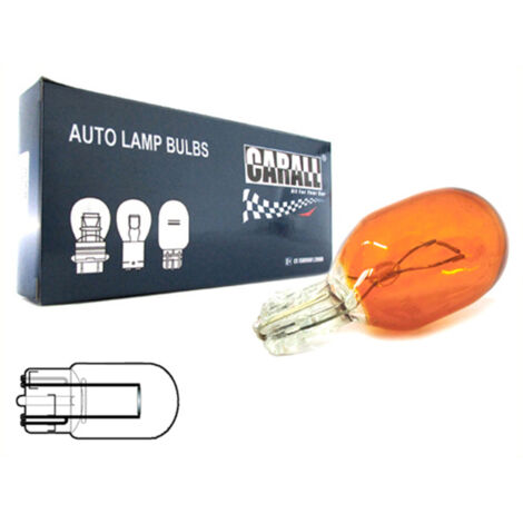 10 Pezzi Lampada Alogena T20 WY21W 12V 21W Arancione Amber (1/3)