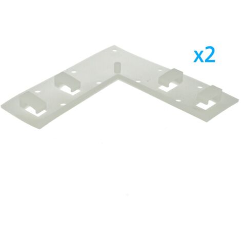 Kit 100 Clip Ferma Striscia LED In Silicone + 200 Viti | Per Strisce Larghezza Max 10 Mm - 3