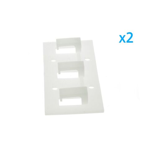 100 Clip Fissaggio Per Strisce LED In Silicone Con 200 Viti, Per Larghezza Max 10 Mm, Traslucide