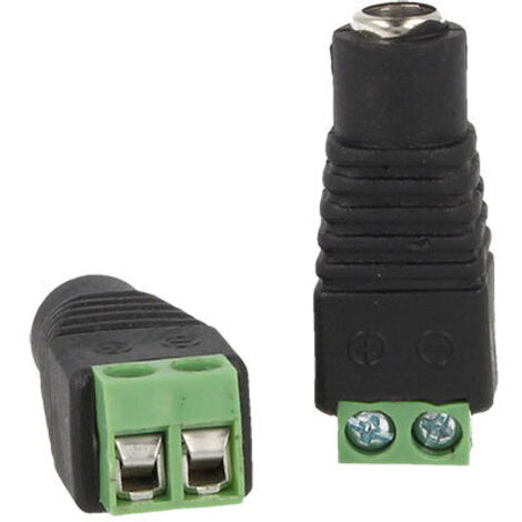 10 Connettori DC Maschio/femmina 2.1x5.5mm Per Telecamere CCTV – Alimentazione 12V, Plug-and-play