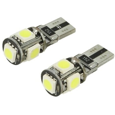 24V Lampada LED Canbus T10 W5W Giallo Arancione Luci Posizione Targa per Camion Bus Barca 5 SMD 5050 (1/3)