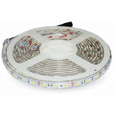 Striscia Strip LED V-TAC 12V 10.8W/m - SMD5050 - 60LED/m RGB Bobina 5mt IP65