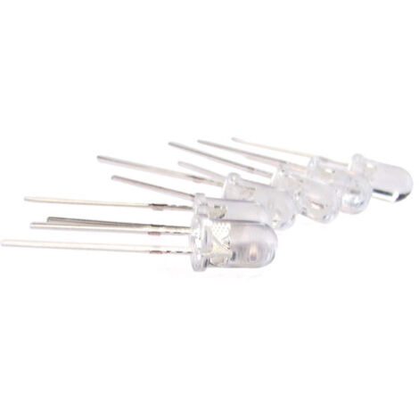 Confezione Da 500 PZ Led F5 Diametro 5mm Colore Blu Blue 465-475nm 3,0-3,2V Gambe Corte