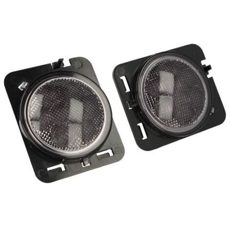 Coppia Frecce Led Laterale Parafanghi Fume Per Jeep Wrangler JK 2007-2017 Arancione 12V 3W (1/2)