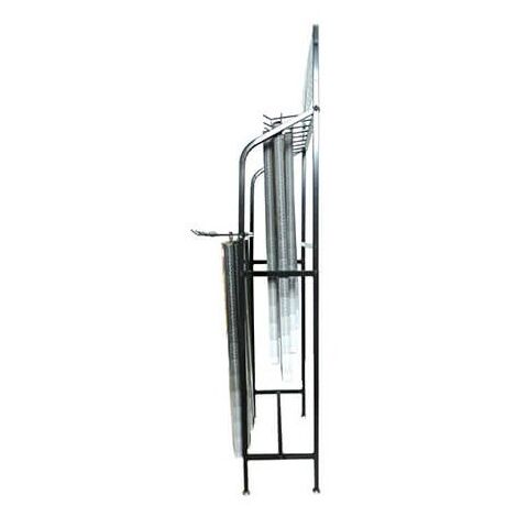 Cavalletto Espositore A 3 Livelli In Metallo Con Supporto A Catena - Design Moderno, Colore Oro, Ideale Per Mostrare Oggetti