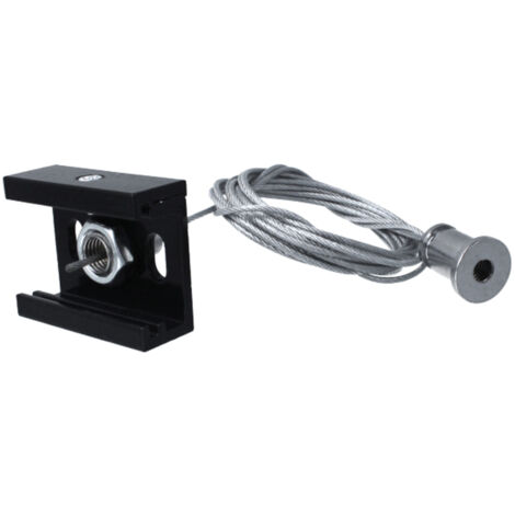 Kit Cavo Sospensione Per Binario Trifase Colore Nero Filo Da 150cm Per Un Lato CB40203