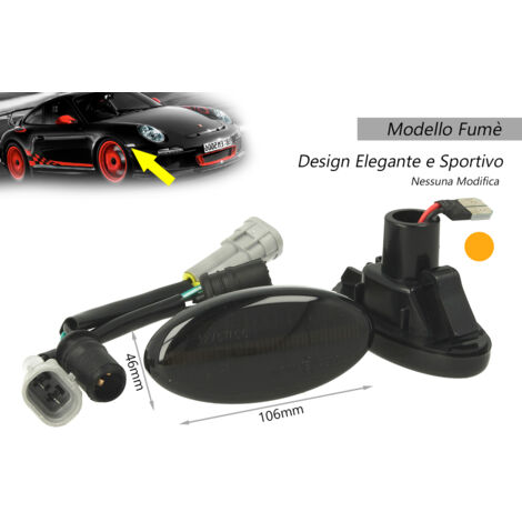 Kit Freccia Laterale a Led Side Marker Dinamica Lente Fume Mazda 2 3 5 MPV OEM GJ6A 51 120E (1/3)