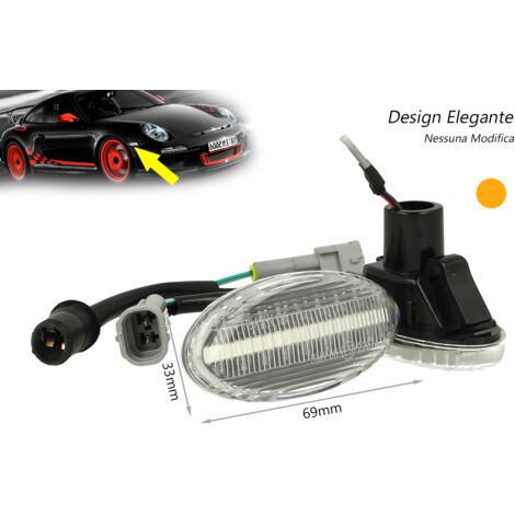 Kit Freccia Laterale a Led Side Marker Dinamica Lente Trasparente Mazda 2 3 5 MPV OEM GJ6A-51-120E (1/3)