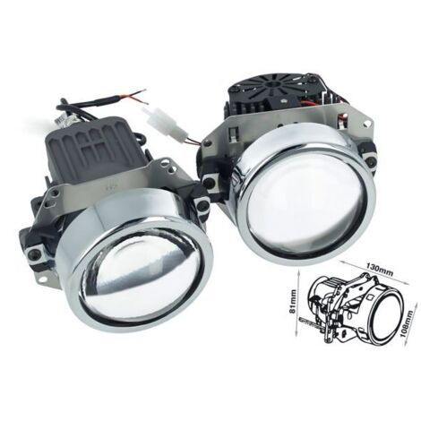 Kit Lenticolare Full Led Proiettore Bi-Led 3 Pollici 35W Universale Retrofit Per Toyota Highlander Ford Everest Jeep Cherokee Con Led Driver Incorporato (1/3)