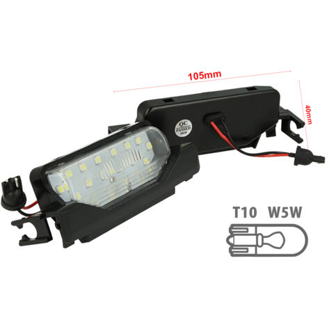Kit Luci Targa Led Mazda 6 2009-2015 Bianco Canbus No Errore 12V 2W (1/3)