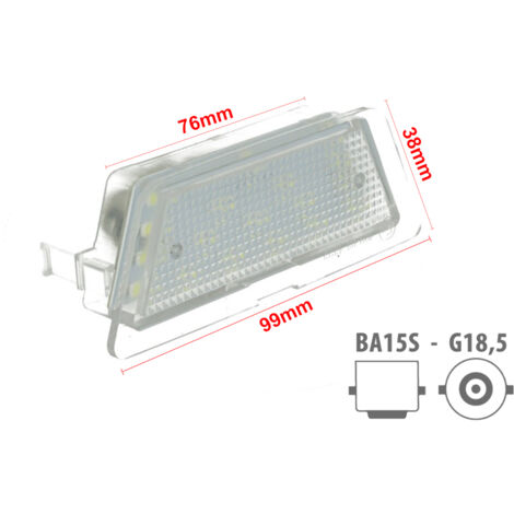 Kit Luci Targa Led Opel Astra G 1998-2004 Hatch Saloon Bianco Canbus 12V 2W (1/3)