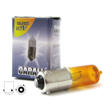 2 PZ Lampada Alogena H21W BAY9s 12V 21W Amber Frecce Auto Piedini Sfalsati (1/3)