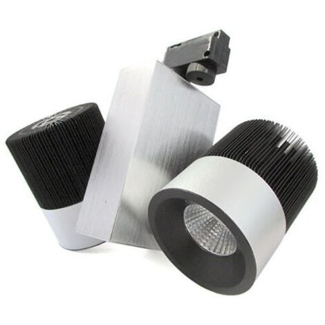 Lampada Faretto Led A Binario Doppio Faro Testa 2X15W Cob Bianco Freddo Orientabile 30W 220V (1/3)