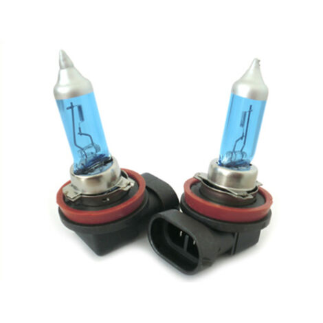 Coppia 2 Lampade H11 12V 55W PGJ19-2 Effetto Xenon Bianco Fendinebbia Anabbaglianti