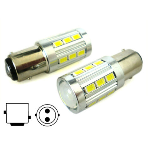 10 Pezzi Portalampada BAY15D 1157 – Socket A Baionetta Per Luci Freno – Cavo 10cm