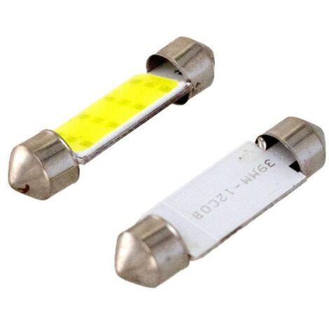 Lampada Led COB Siluro Canbus T11 C5W 39mm 4,5W DC12V Bianco Super Luminoso (1/3)