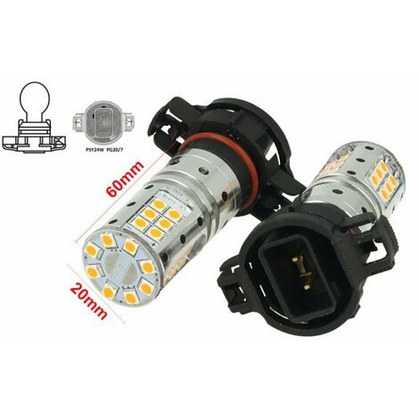 CARALL Lampada Led T20 Canbus 12V 25W Reale Per Luci Diurne Fiat