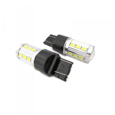 Lampada Led T20 Per Luci Diurne Fiat Nuova 500 Alfa Mito Opel Insignia Peugeot 208 W21/5W 7443 21 Smd 5730 Super Bianco Luminoso (1/4)