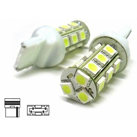 Lampada Led T20 W21W 7440 18 Smd Bianco Luci Frecce Retromarcia 12V