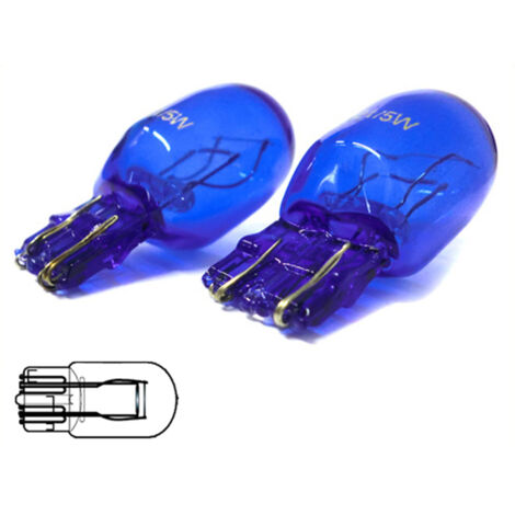 Coppia 2 Lampade T20 W21/5W 12V Effetto Xenon Bianco Canbus per Fiat 500 Alfa Mito (1/3)