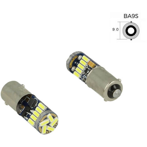 Lampadina Led Canbus T4W BA9S Piedi Dritti 15 Smd 4014 Bianco No Errore Check Luci 12V Senza Polarita (1/3)